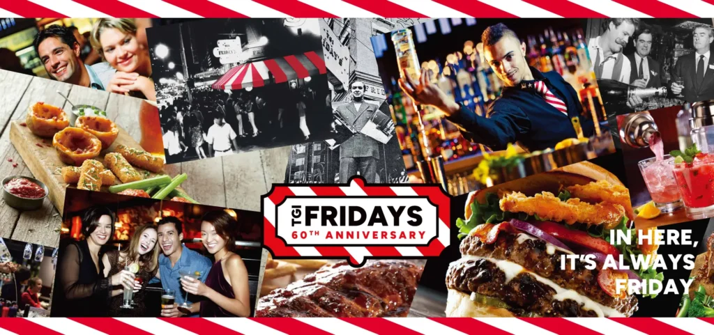 【TGIフライデーズ】TGI FRIDAYS, 60年分のCheers! 世界中の記念日を祝ってきたフライデーズで、最高の『Fun, Freedom, Celebration』体験を！
