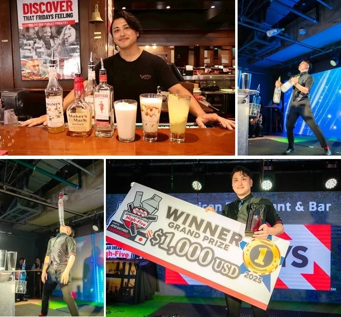 【TGIフライデーズ】全日本No.1バーテンダーの技と感性が生んだ特別な一杯『JAPAN FLAIR DREAM GAME High-Five』第2代チャンピオン鈴木明広 ELEKI 監修ドリンク登場